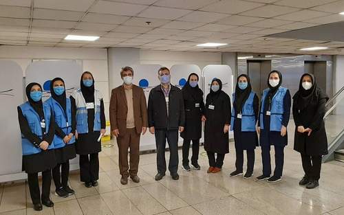 بازدید معاون بهداشت دانشگاه از پایگاه مراقبت بهداشت مرزی مستقر در فرودگاه بین‌المللی امام خمینی (ره) 