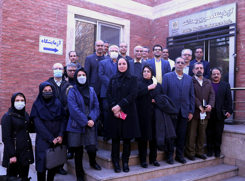بازدید رئیس و مدیران دانشکده بهداشت دانشگاه علوم پزشکی تهران، از آزمایشگاه مرجع بهداشت، معاونت بهداشت 